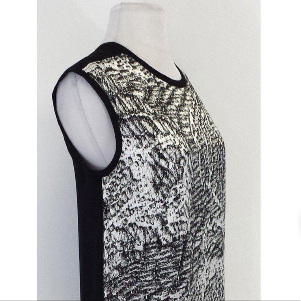 Helmet Lang Abstract Print Blouse - image 5